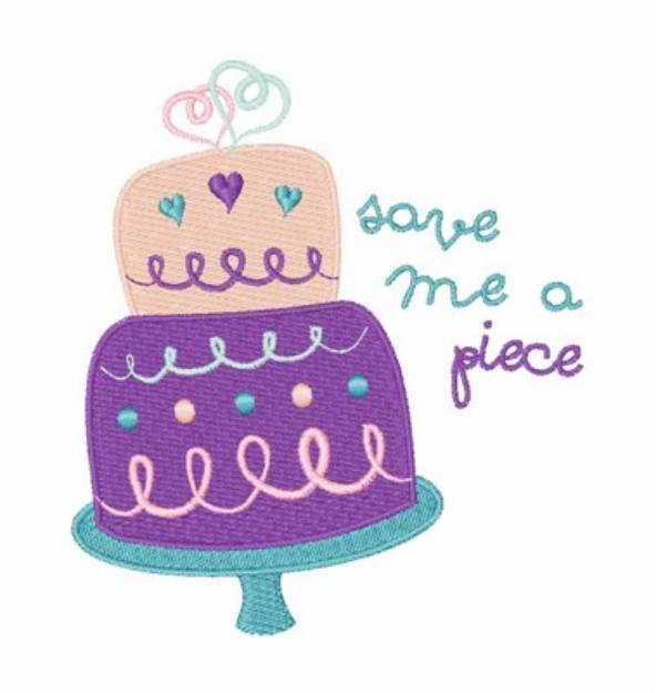 Picture of Save Me A Piece Machine Embroidery Design