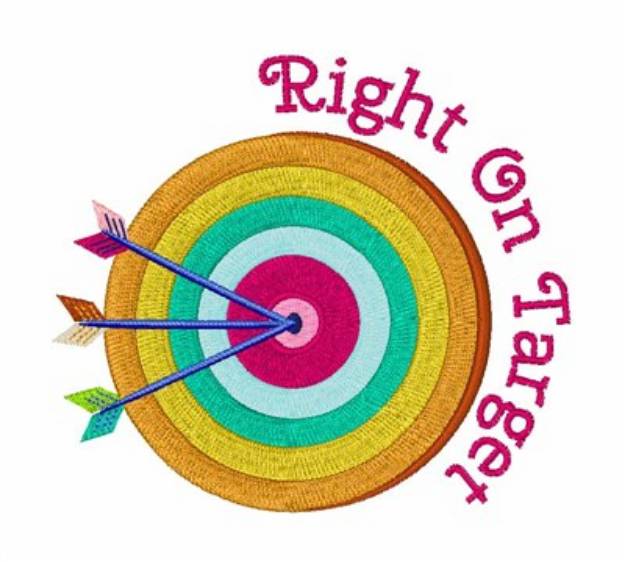 Picture of Right On Target Machine Embroidery Design