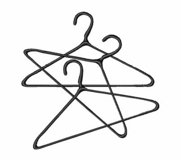 Picture of Clothes Hangers Machine Embroidery Design