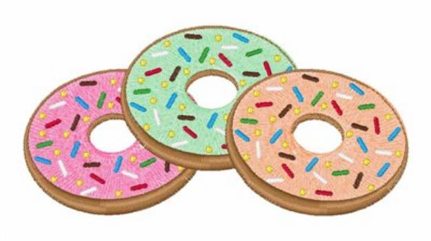 Picture of Doughnuts Machine Embroidery Design