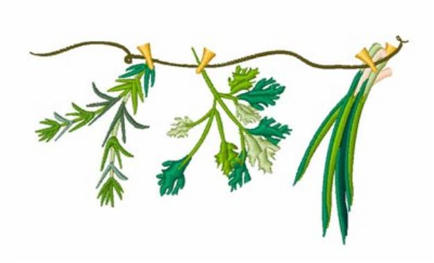 Picture of Drying Herbs Machine Embroidery Design