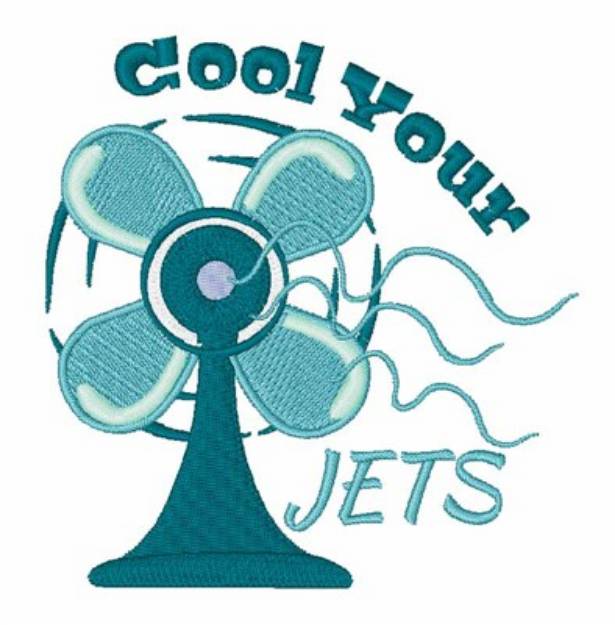 Picture of Cool Your Jets Machine Embroidery Design