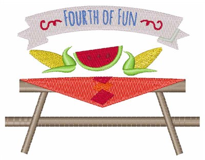 Fourth Of Fun Machine Embroidery Design