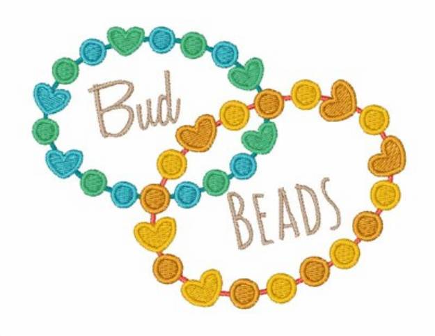 Picture of Bud Beads Machine Embroidery Design