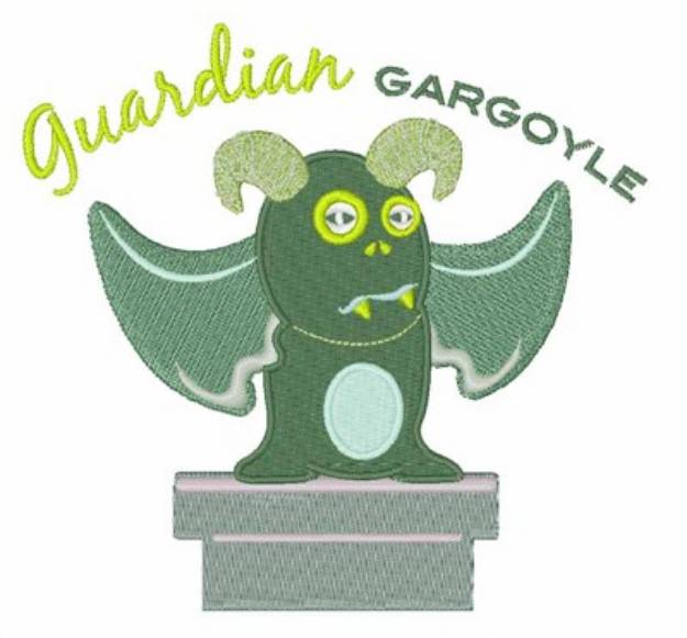 Picture of Guardian Gargoyle Machine Embroidery Design