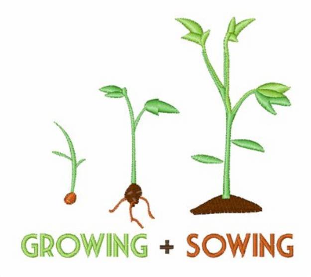 Picture of Growing & Sowing Machine Embroidery Design