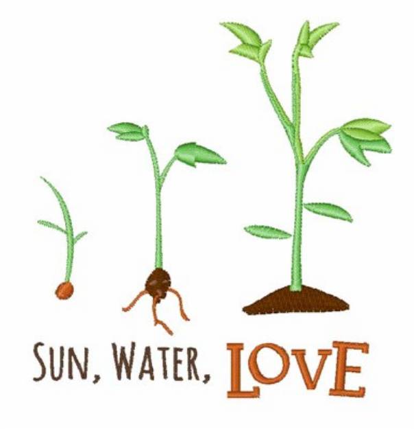 Picture of Sun Water Love Machine Embroidery Design