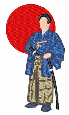 Samurai Machine Embroidery Design