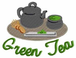 Picture of Green Tea Machine Embroidery Design