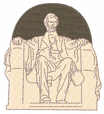The Lincoln Memorial Machine Embroidery Design