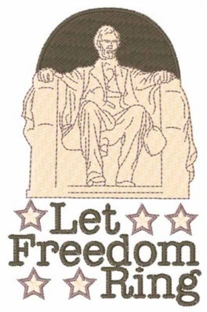 Picture of Let Freedom Ring Machine Embroidery Design