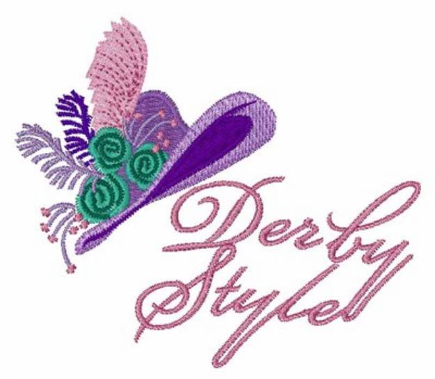 Picture of Derby Style Machine Embroidery Design