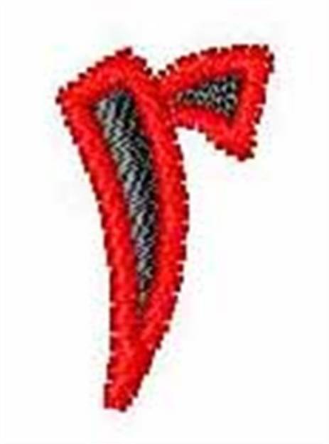 Picture of Karate Font r Machine Embroidery Design