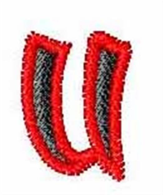 Picture of Karate Font u Machine Embroidery Design