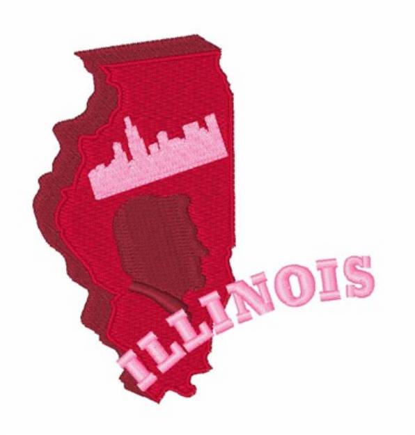 Picture of Illinois Machine Embroidery Design