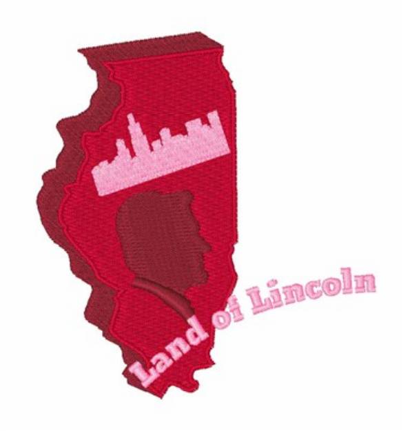 Picture of Land Of Lincoln Machine Embroidery Design