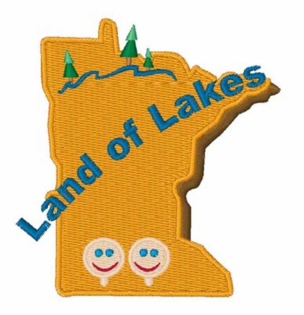 Picture of Land Of Lakes Machine Embroidery Design