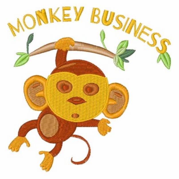 Picture of Monkey Business Machine Embroidery Design