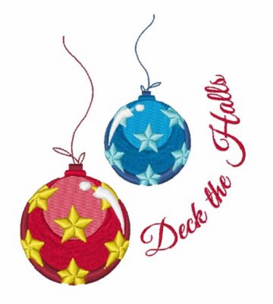 Picture of Deck The Halls Machine Embroidery Design