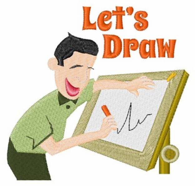 Picture of Lets Draw Machine Embroidery Design