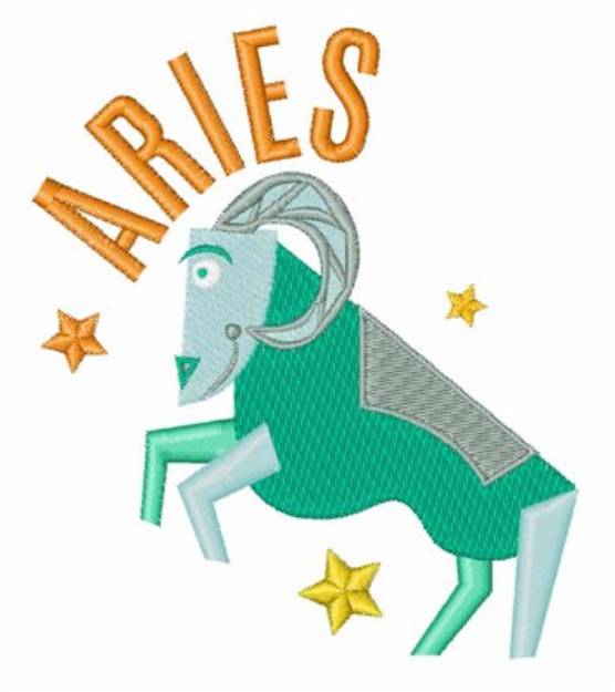 Picture of Aries Machine Embroidery Design