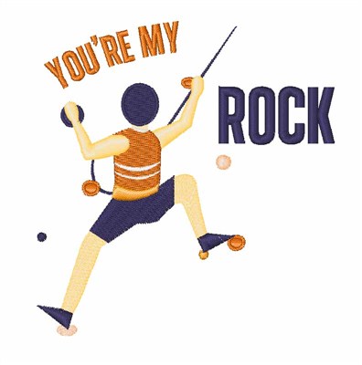 Youre My Rock Machine Embroidery Design