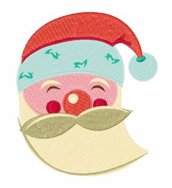 Picture of Santa Head Machine Embroidery Design