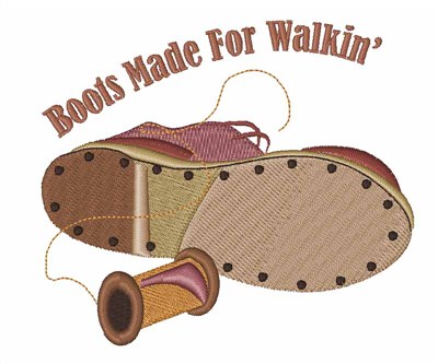 Made For Walkin Machine Embroidery Design