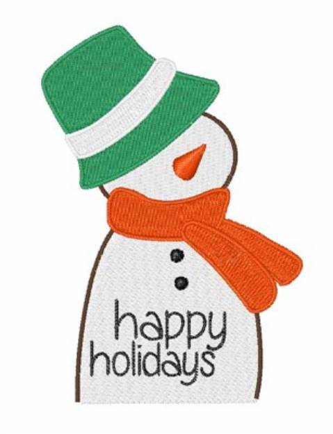 Picture of Happy Holidays Machine Embroidery Design