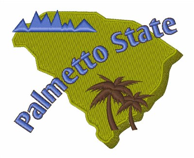 Palmetto State Machine Embroidery Design