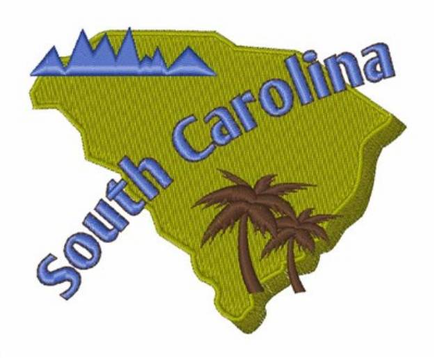 Picture of South Carolina Machine Embroidery Design