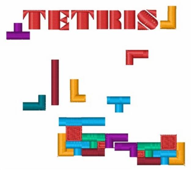 Picture of Tetris Machine Embroidery Design