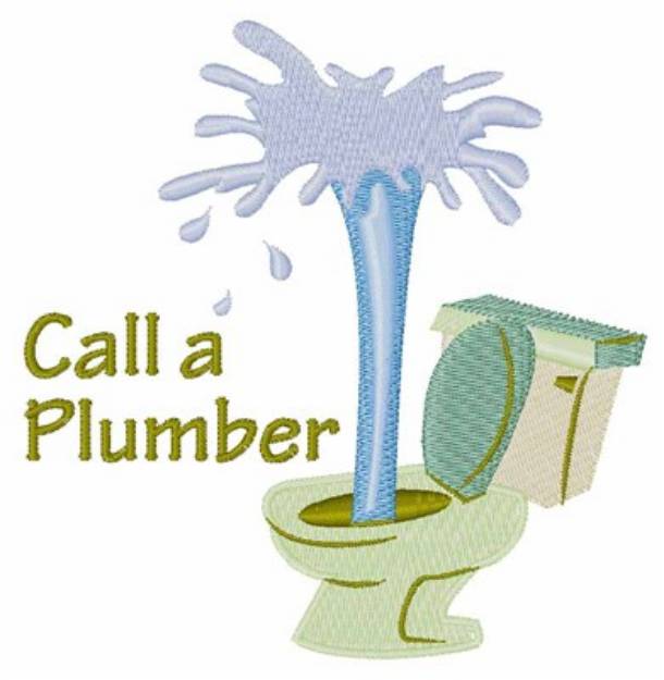 Picture of Call A Plumber Machine Embroidery Design