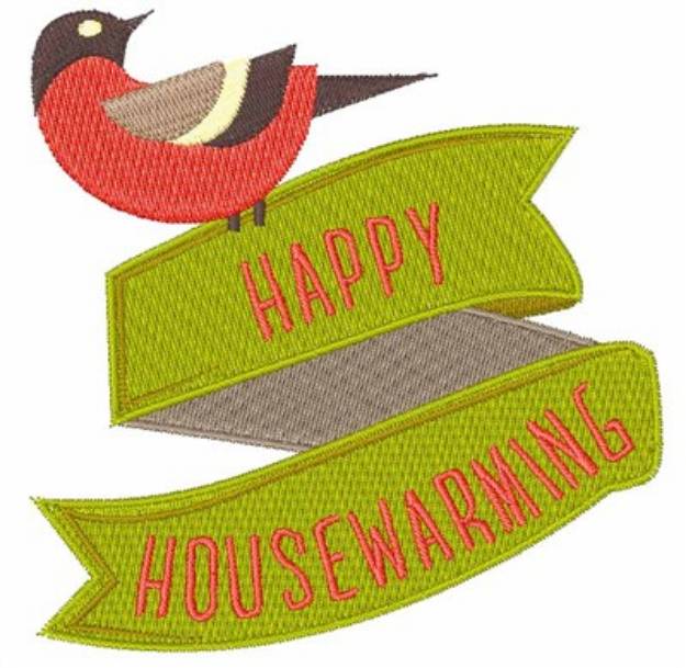 Picture of Happy Housewarming Machine Embroidery Design