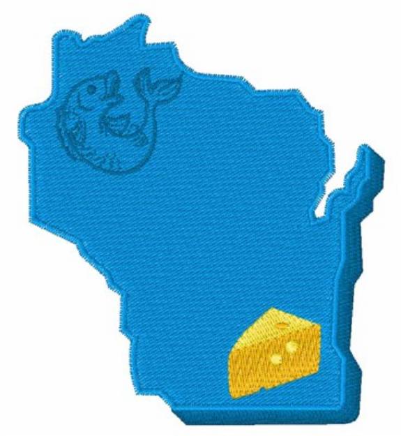 Picture of Wisconsin Machine Embroidery Design