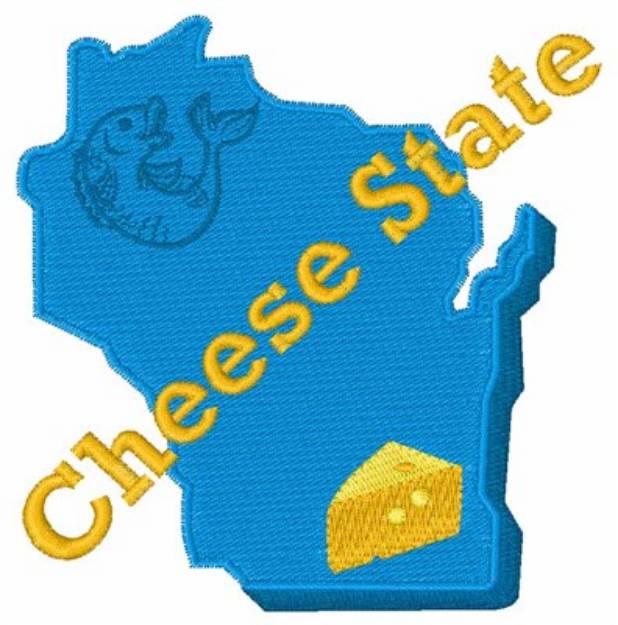 Picture of Cheese State Machine Embroidery Design