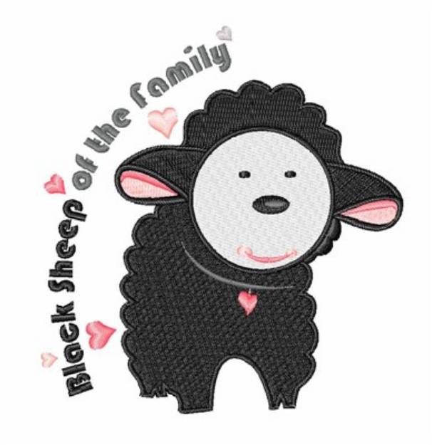 Picture of Black Sheep Machine Embroidery Design