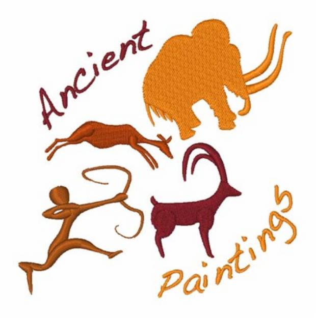 Picture of Ancient Paintings Machine Embroidery Design