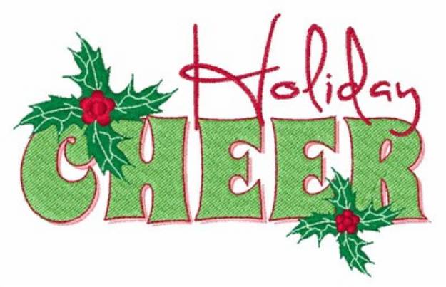 Picture of Holiday Cheer Machine Embroidery Design