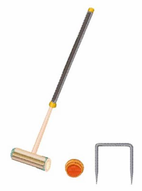 Picture of Croquet Machine Embroidery Design