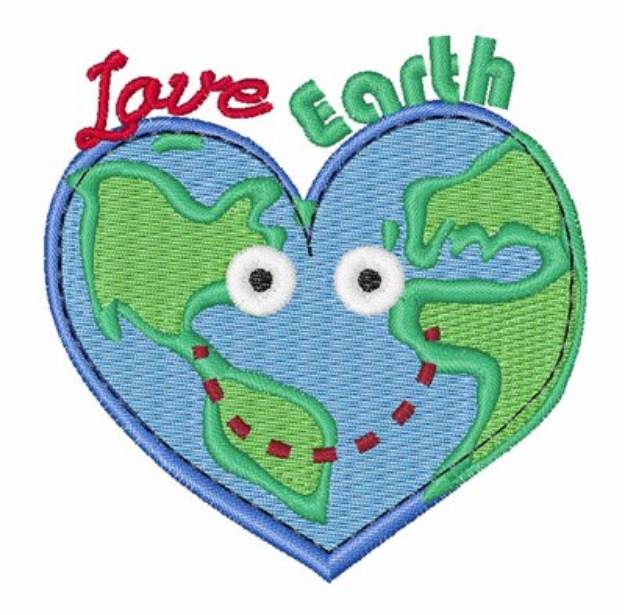 Picture of Love Earth Machine Embroidery Design