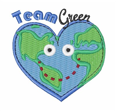 Team Green Machine Embroidery Design