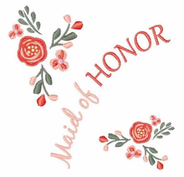 Picture of Maid Of Honor Machine Embroidery Design