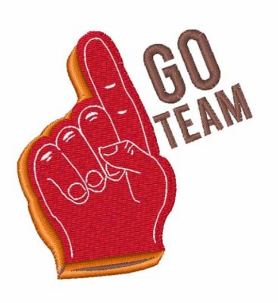 Picture of Go Team Machine Embroidery Design