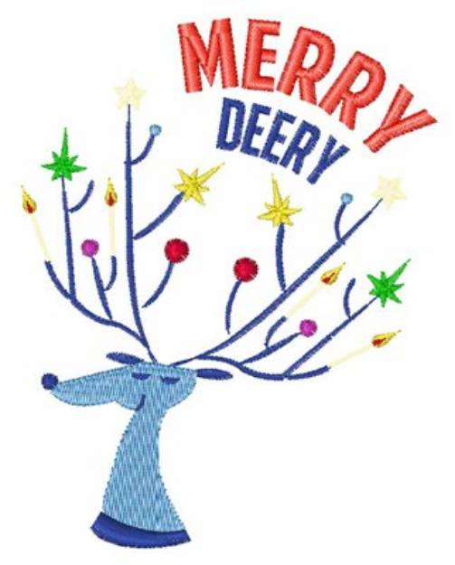 Picture of Merry Deery Machine Embroidery Design