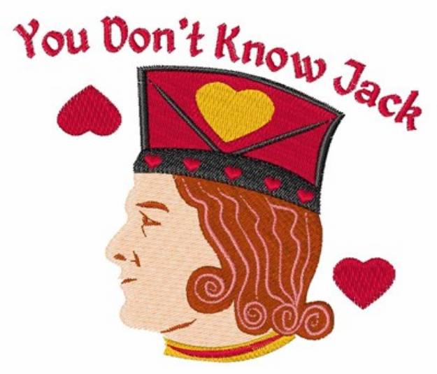 Picture of Dont Know Jack Machine Embroidery Design