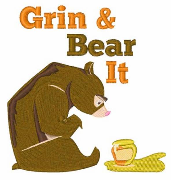 Picture of Grin & Bear It Machine Embroidery Design