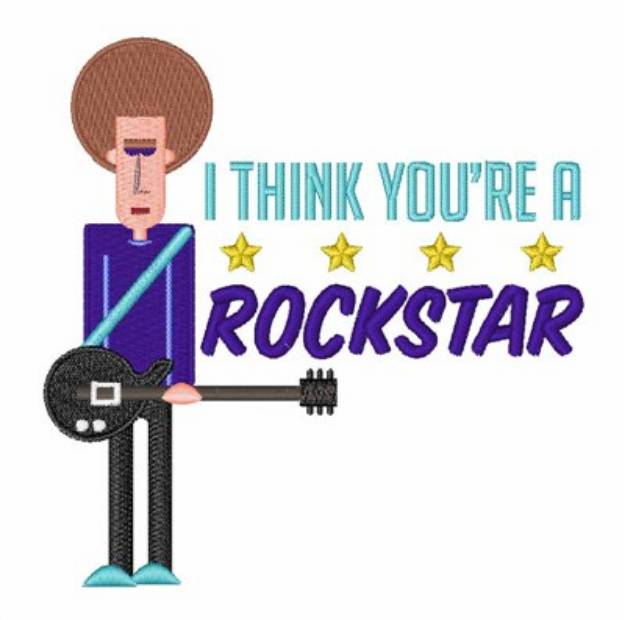 Picture of Rockstar Machine Embroidery Design