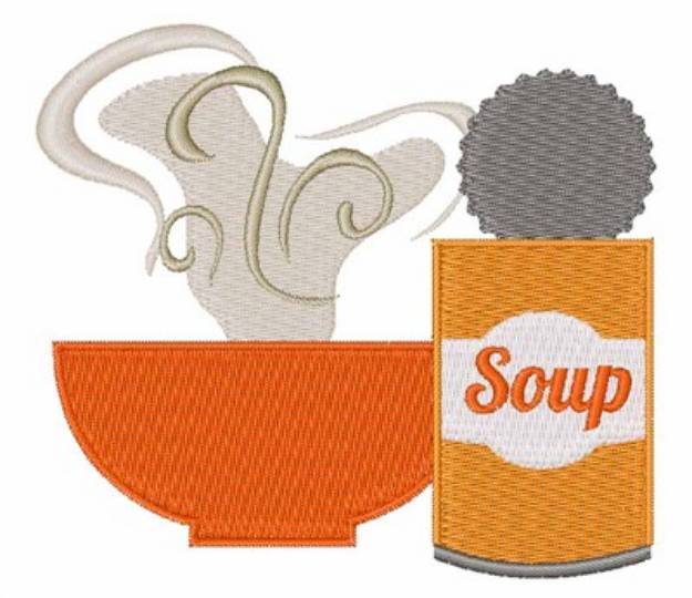 Picture of Soup Can Machine Embroidery Design