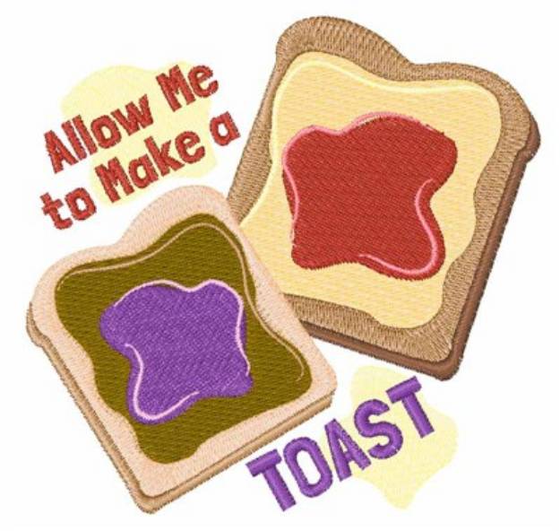 Picture of Make Toast Machine Embroidery Design